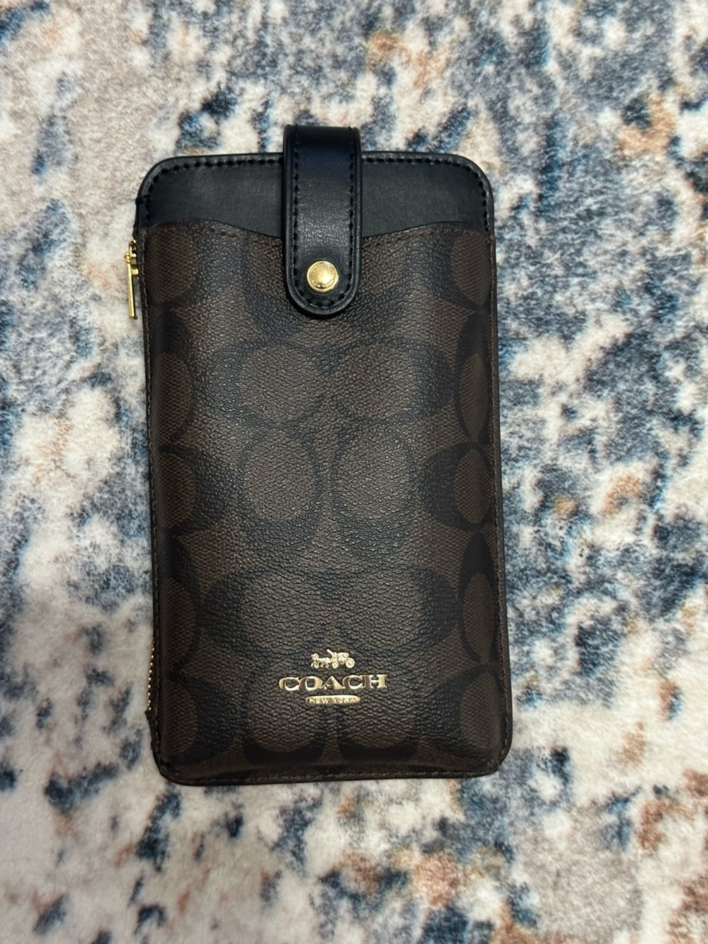 NWT Coach Signature Phone Crossbody
